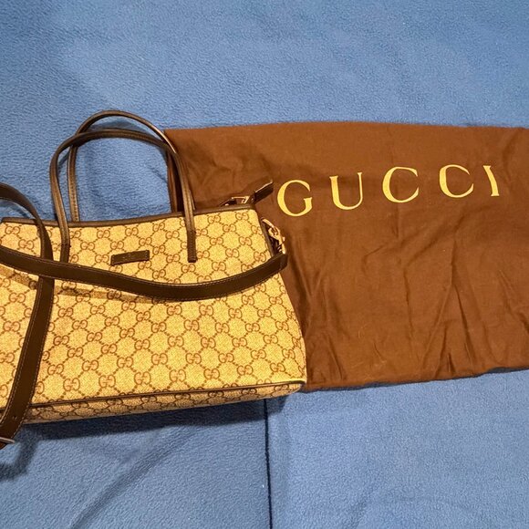 Gucci GG Supreme Coated Canvas 2 Way Tote - Picture 2 of 11
